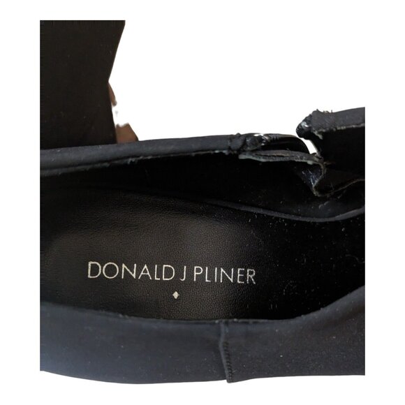 Donald J Pliner Womens Black High Heel Shoe Wedge Size‎ 10 - Picture 10 of 16